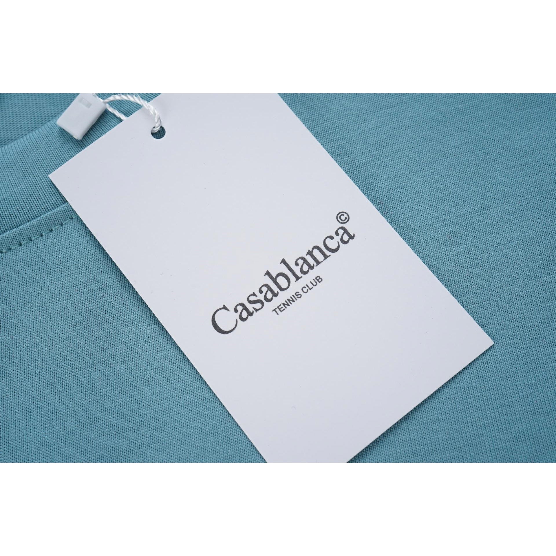 Casablanca T Shirts Castle Printing Cotton Tee