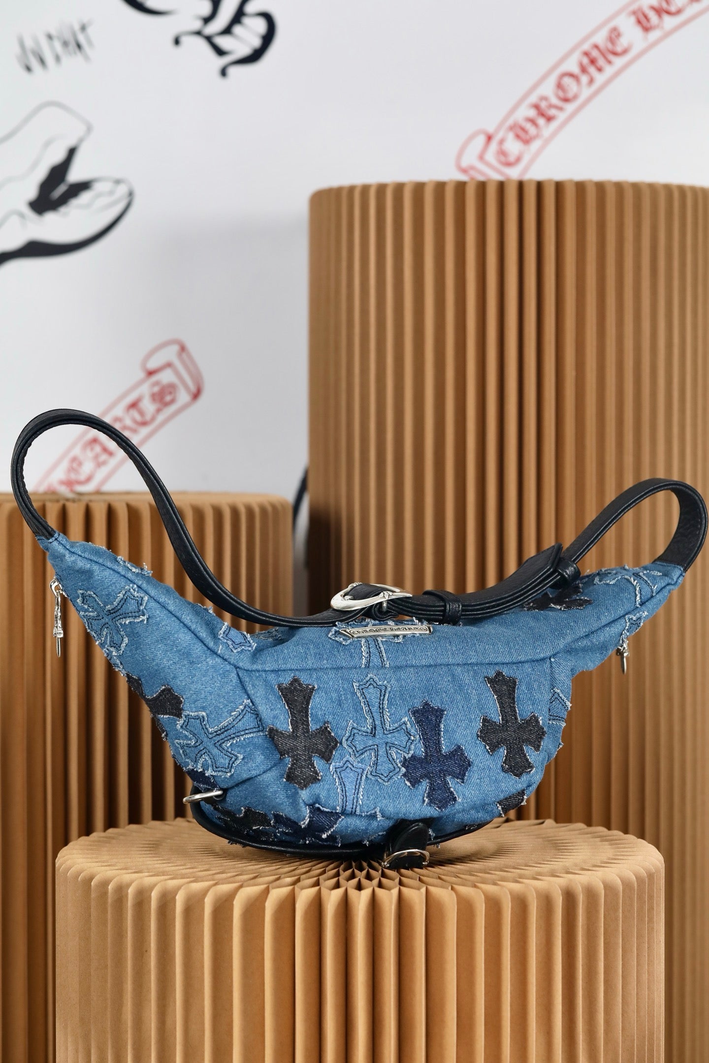 ＣＨＲＭ ＨＲＴＳ EMBROIDERED CROSS PATCH SNAT PACK BLUE DENIM