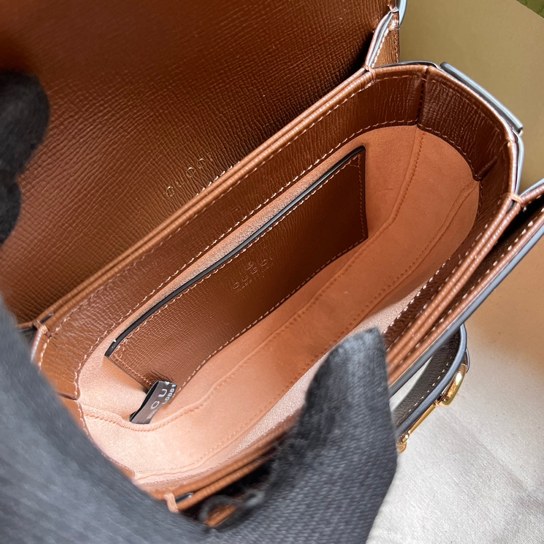 ＧＣＣＩHORSEBIT 1955 SOFT BAG BROWN