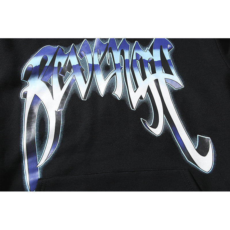 Kanye West Sunday Service Hoodie Autumn And Winter Mechanical Skull Fleece-Lined Hoodie Sweater