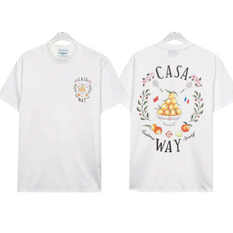 Casablanca T Shirts Rainbow Gate Alphabet