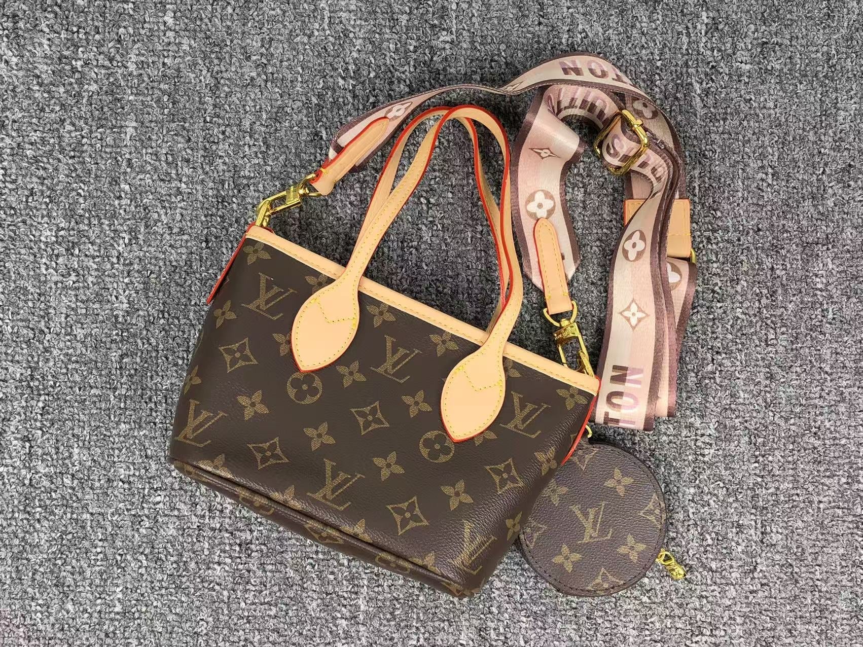 ＬＳ ＶＴＴＯＮ NEVERFULL BB HANDBAG BROWN