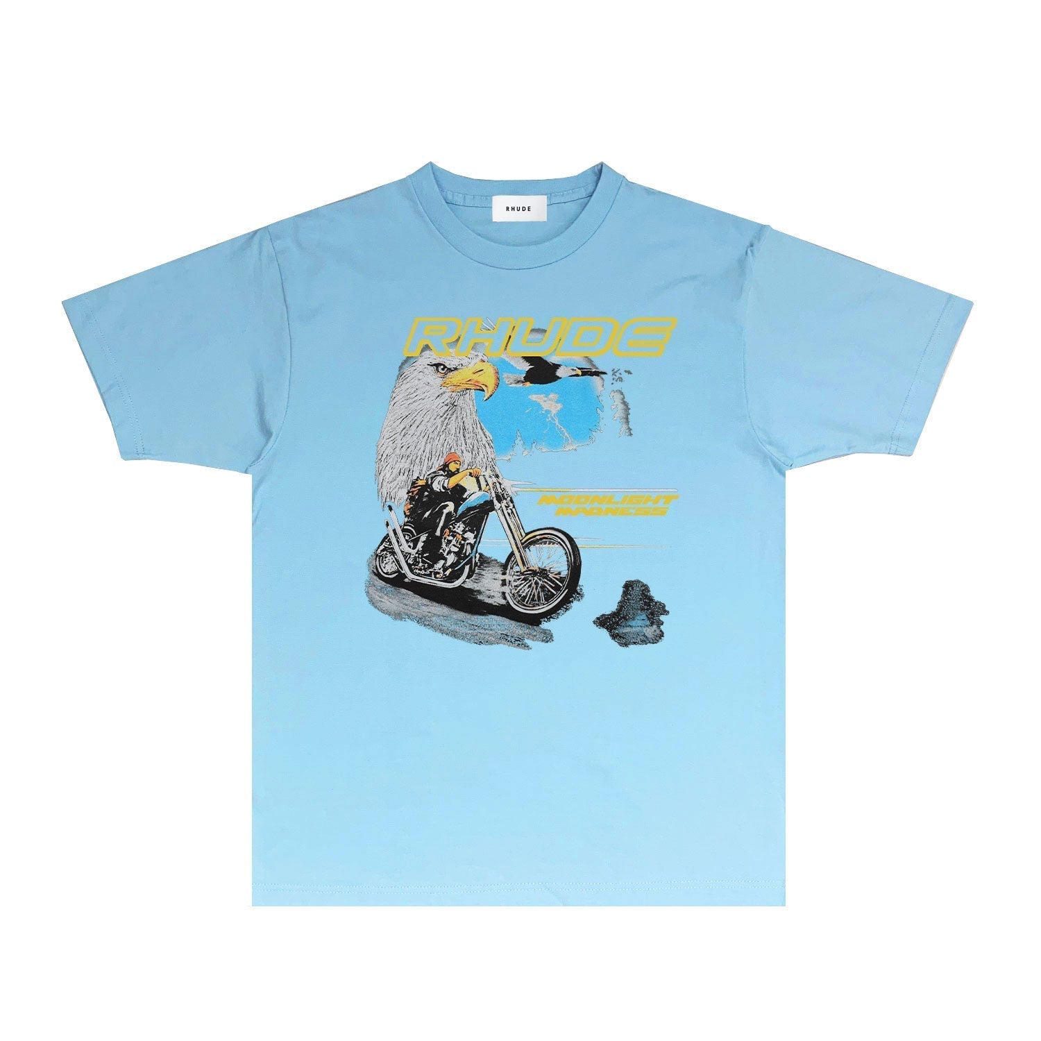 Rhude T Shirts Printed Trendy Pure Cotton