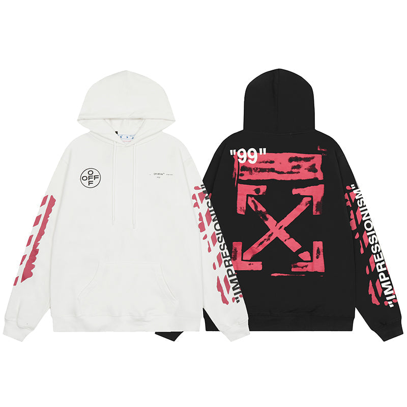 OFF WHITE Hoodie Trendy Street Style Personalized Cotton