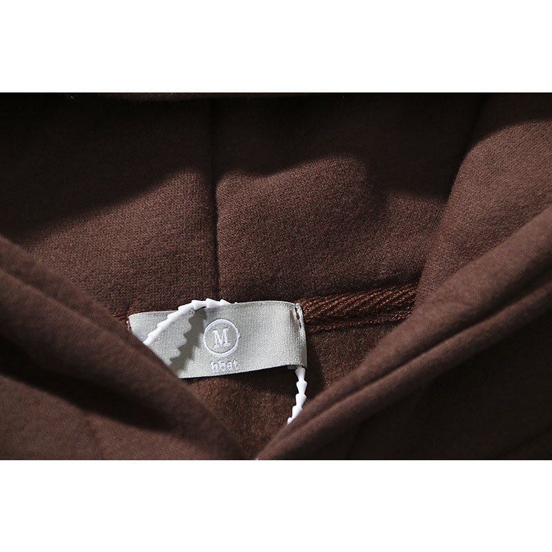 Kanye West Sunday Service Hoodie Autumn And Winter Letter Puff Print Hoodie Fleece-Lined