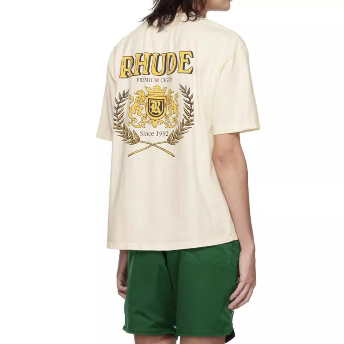 Rhude T Shirt Wheat Ear Badge Short Sleeve T-Shirt