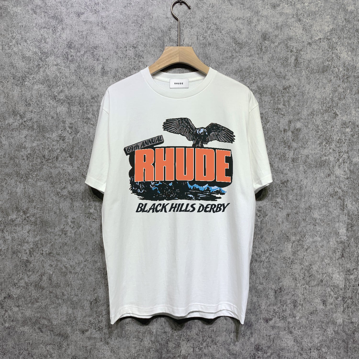 Rhude T Shirts Printed Trendy Pure Cotton