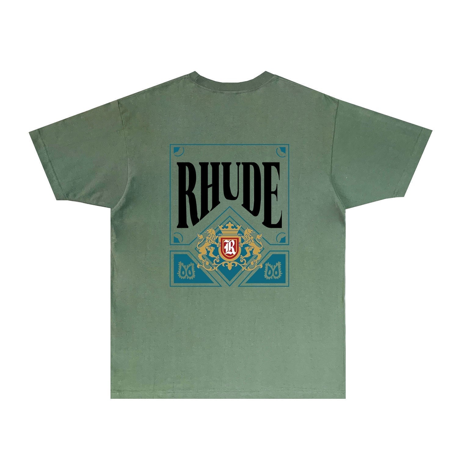 Rhude T Shirts Printed Trendy Pure Cotton