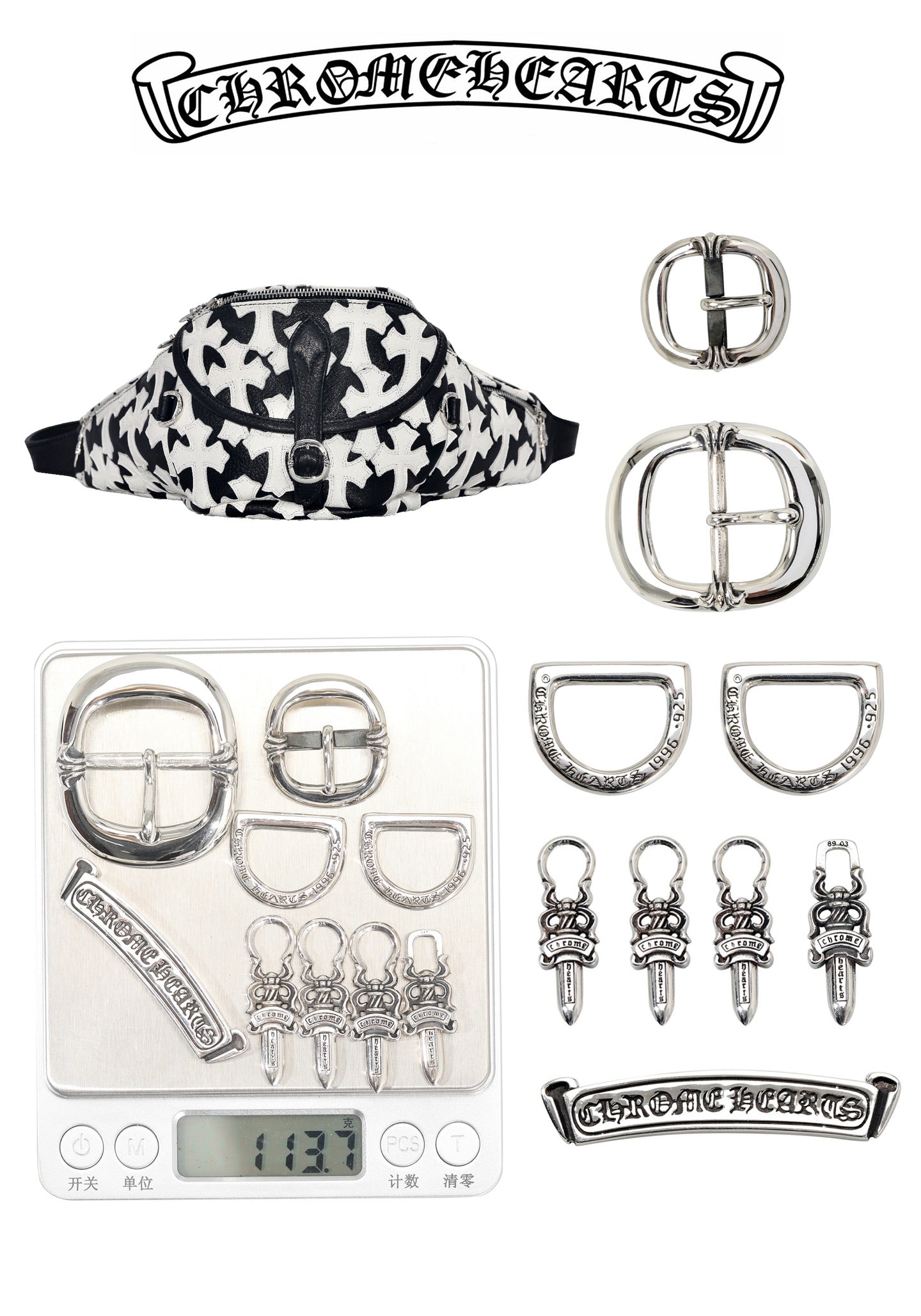 ＣＨＲＭ ＨＲＴＳ WHITE CROSS PATCH SNAT PACK BLACK