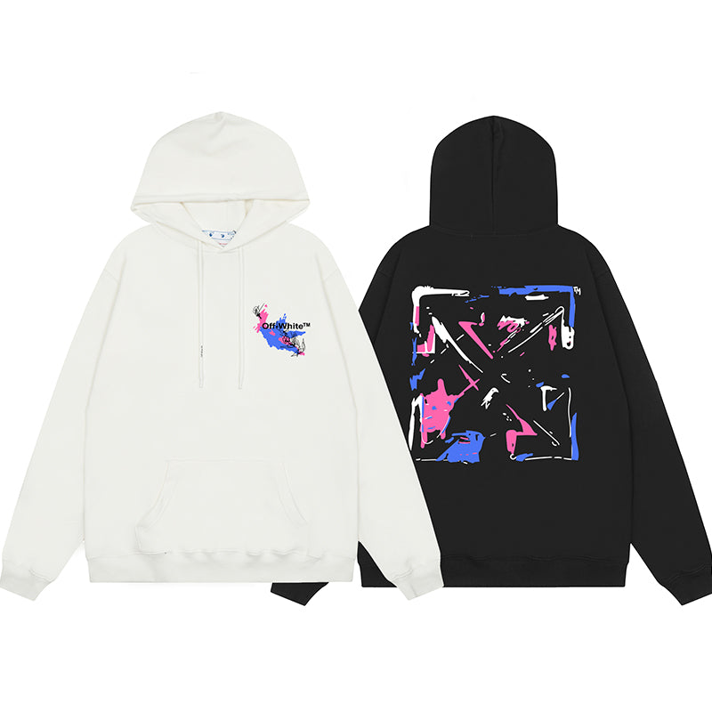 OFF WHITE Hoodie Trendy Street Style Personalized Cotton