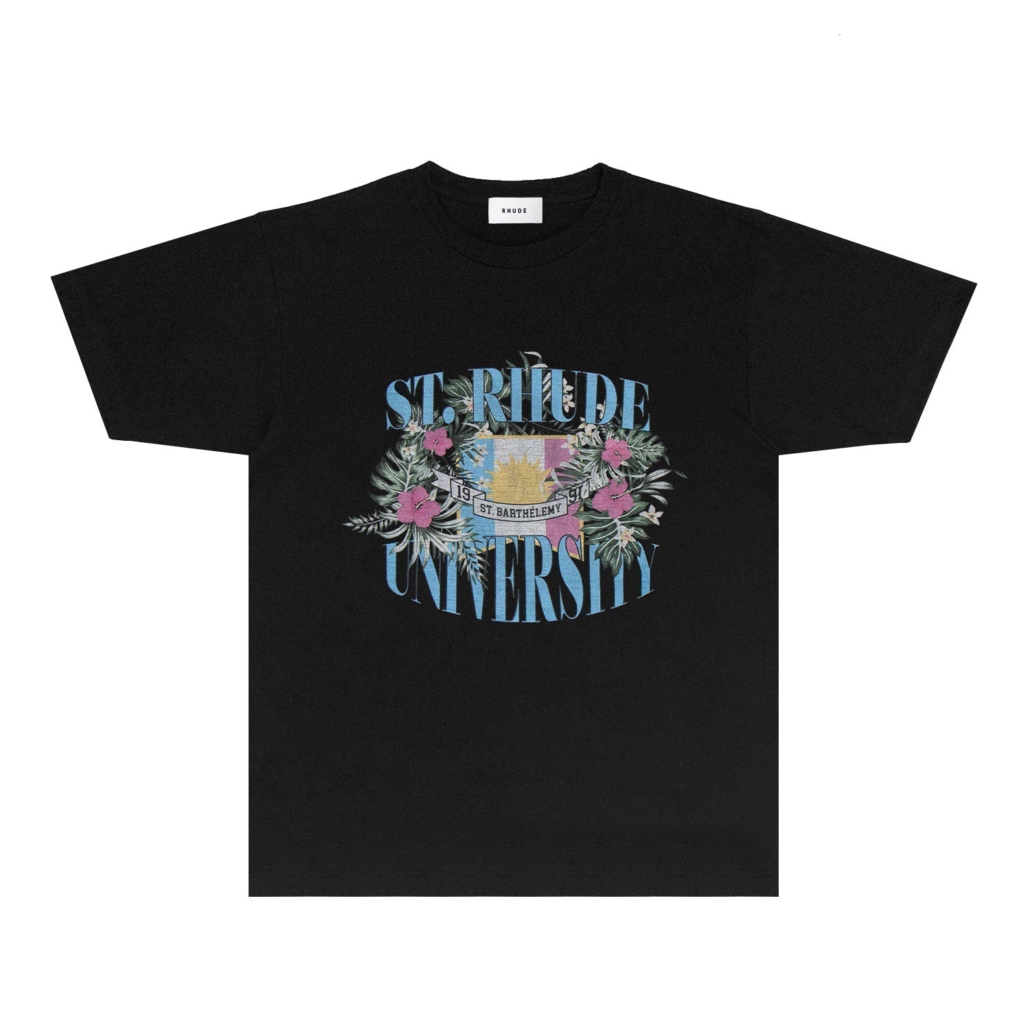 Rhude T Shirts Printed Trendy Pure Cotton
