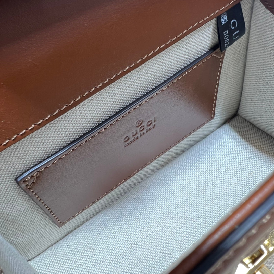 ＧＣＣＩGG MARMONT TOP HANDLE BAG BROWN