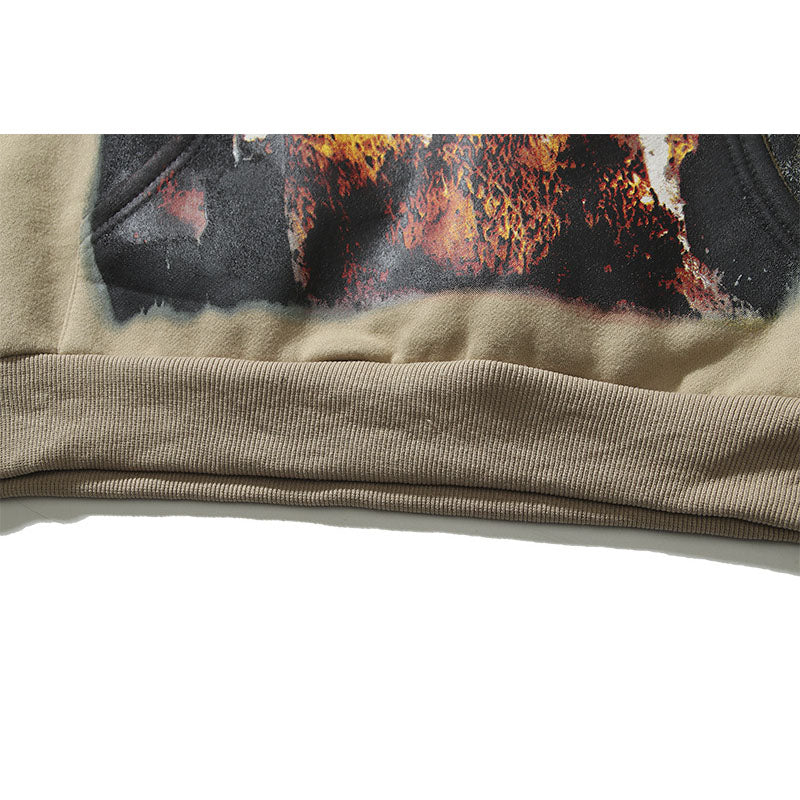 Kanye West Sunday Service Hoodie Autumn And Winter Personalized Printing Plus Velvet Hoodie