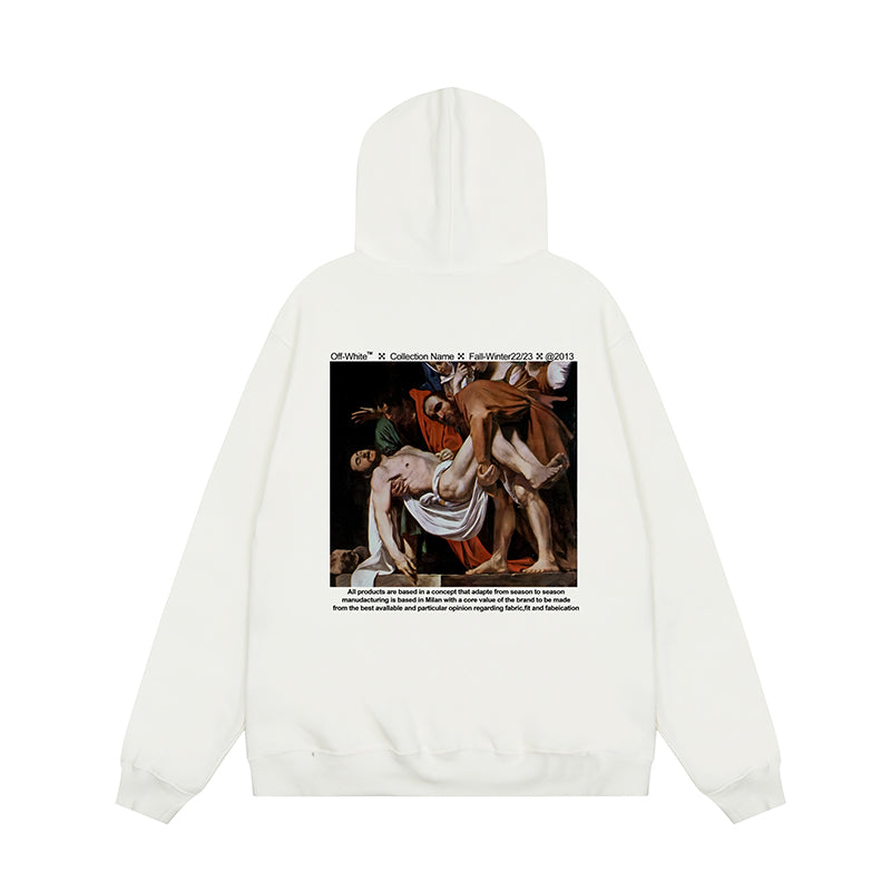 OFF WHITE Hoodie Trendy Street Style Personalized Cotton