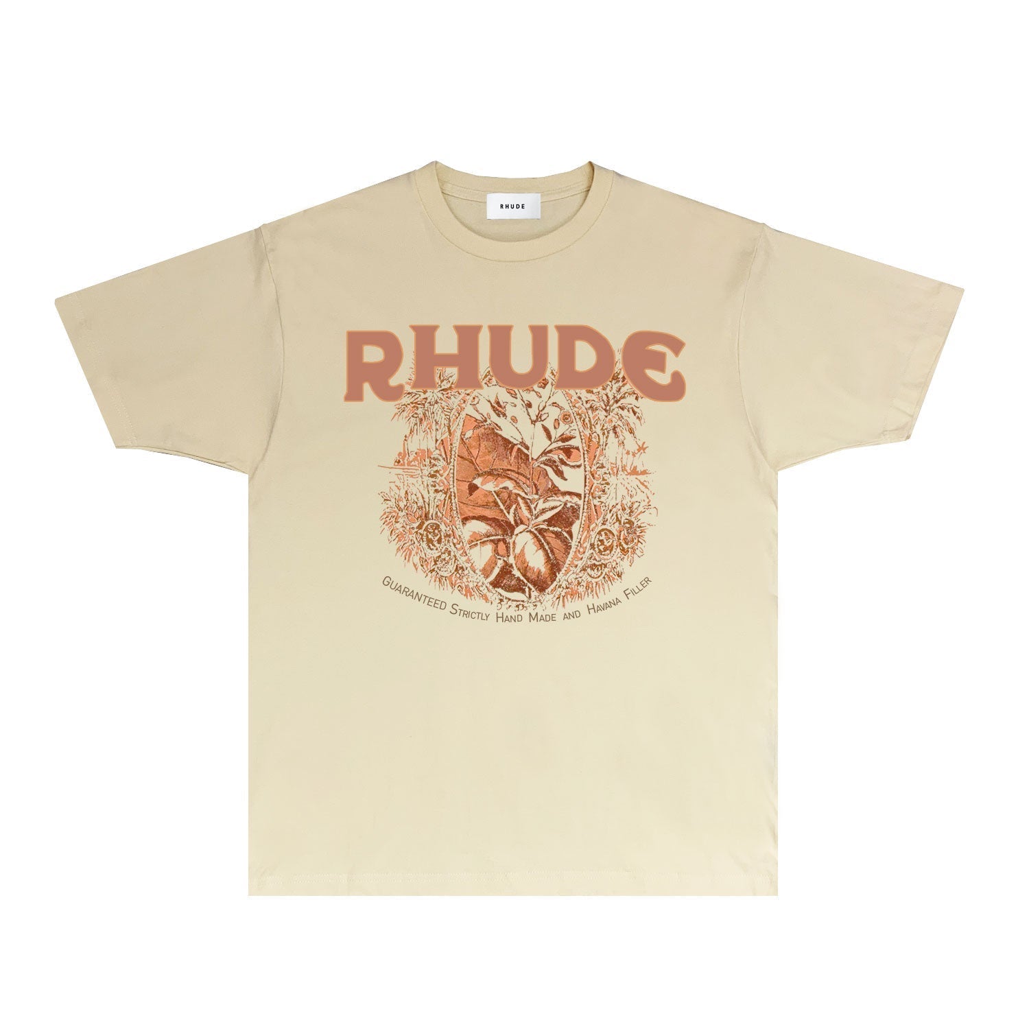 Rhude T Shirts Printed Trendy Pure Cotton