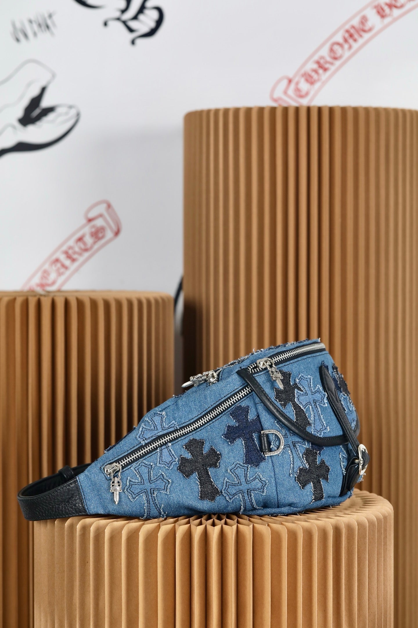 ＣＨＲＭ ＨＲＴＳ EMBROIDERED CROSS PATCH SNAT PACK BLUE DENIM