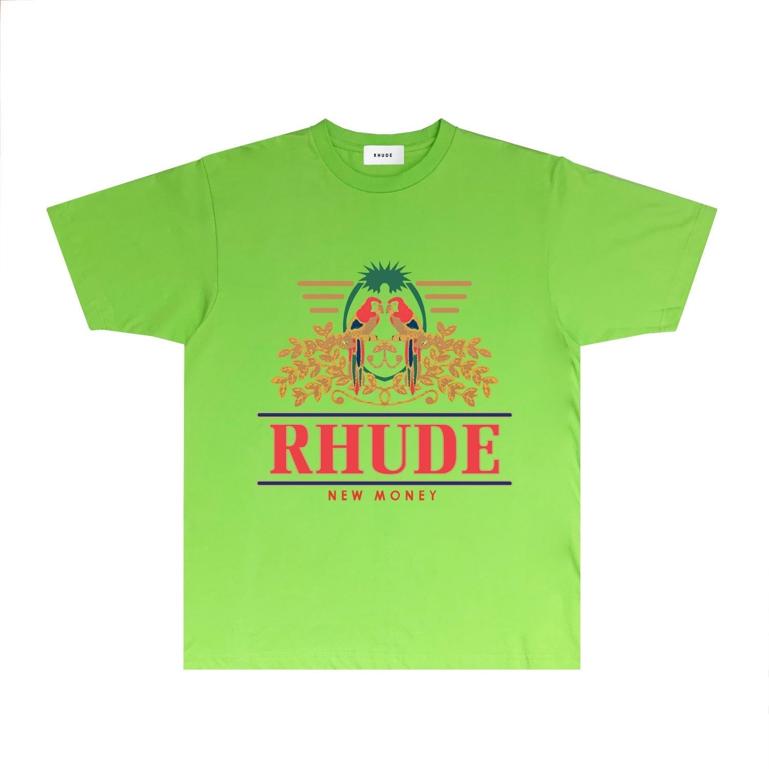 Rhude T Shirts Printed Trendy Pure Cotton