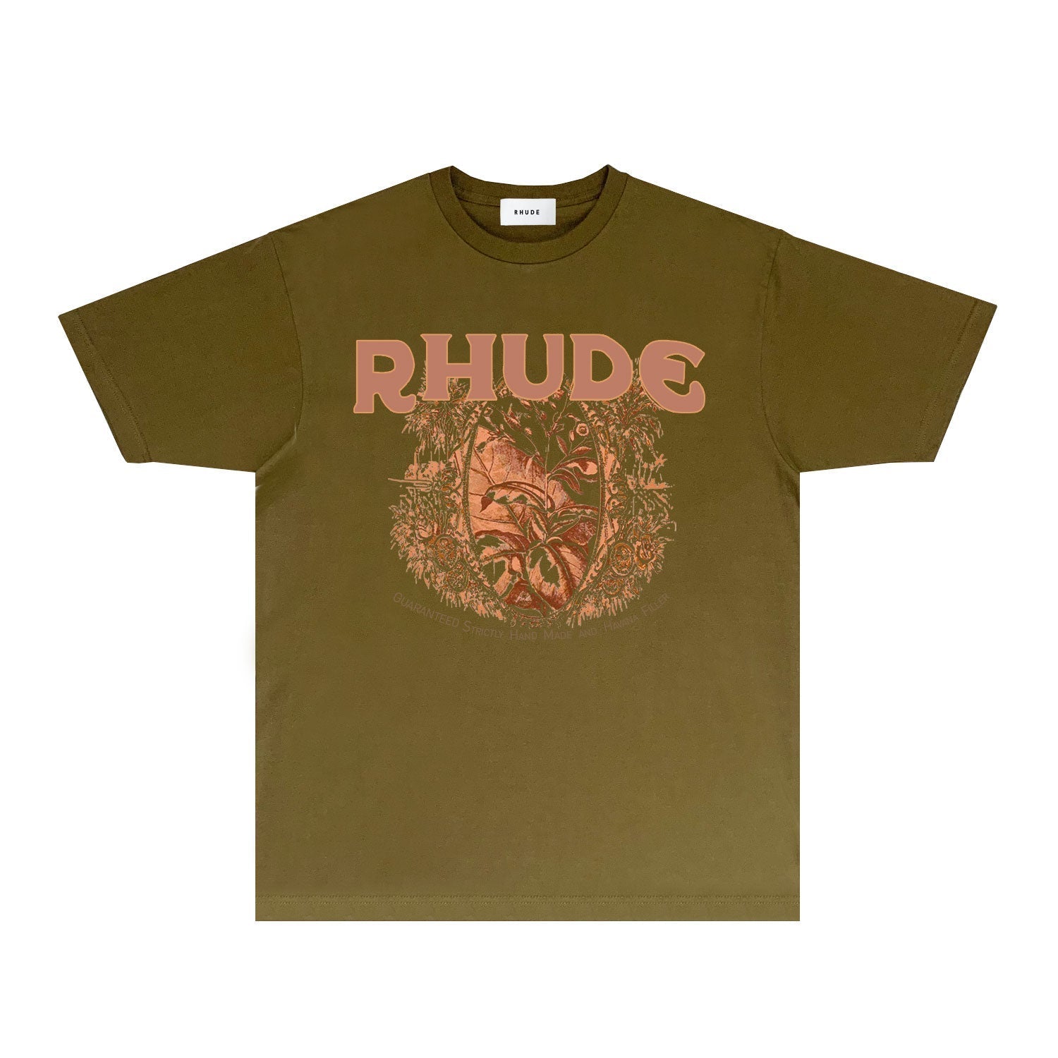 Rhude T Shirts Printed Trendy Pure Cotton