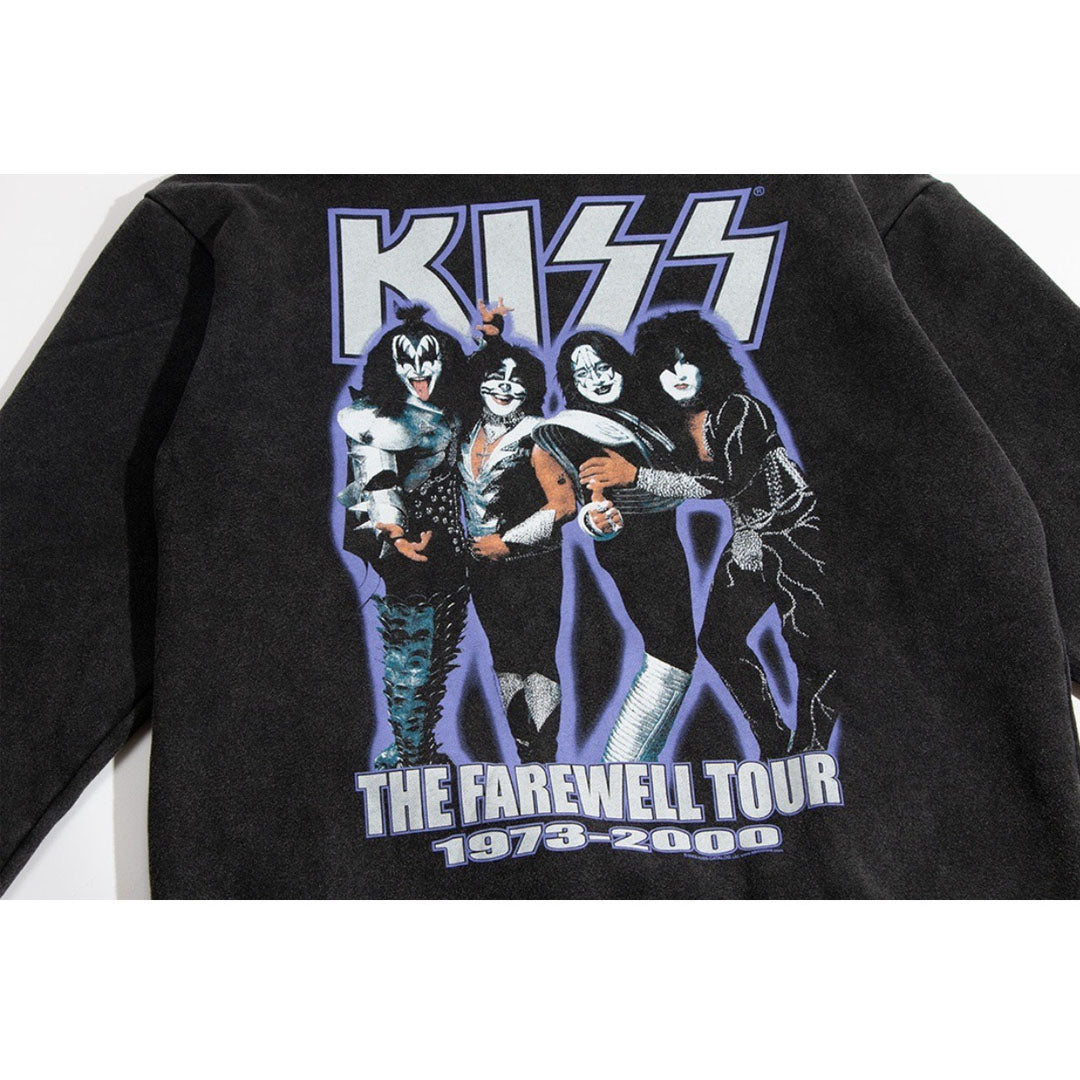 Nirvana Hoodie Fog Style Apollo Kiss Distressed Loose