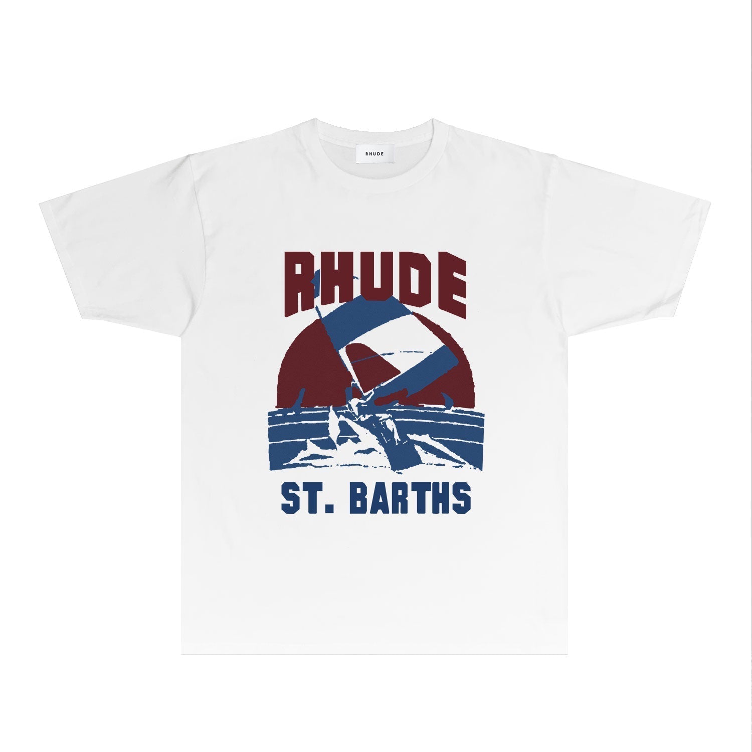 Rhude T Shirts Printed Trendy Pure Cotton