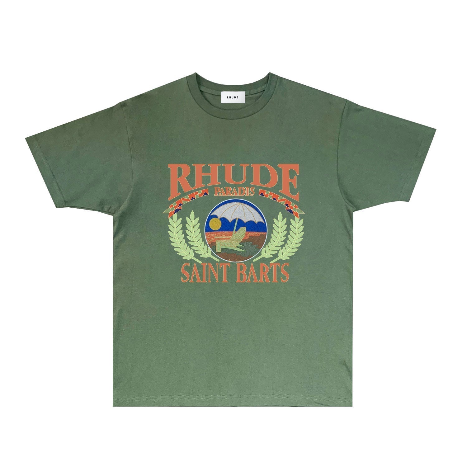 Rhude T Shirts Printed Trendy Pure Cotton
