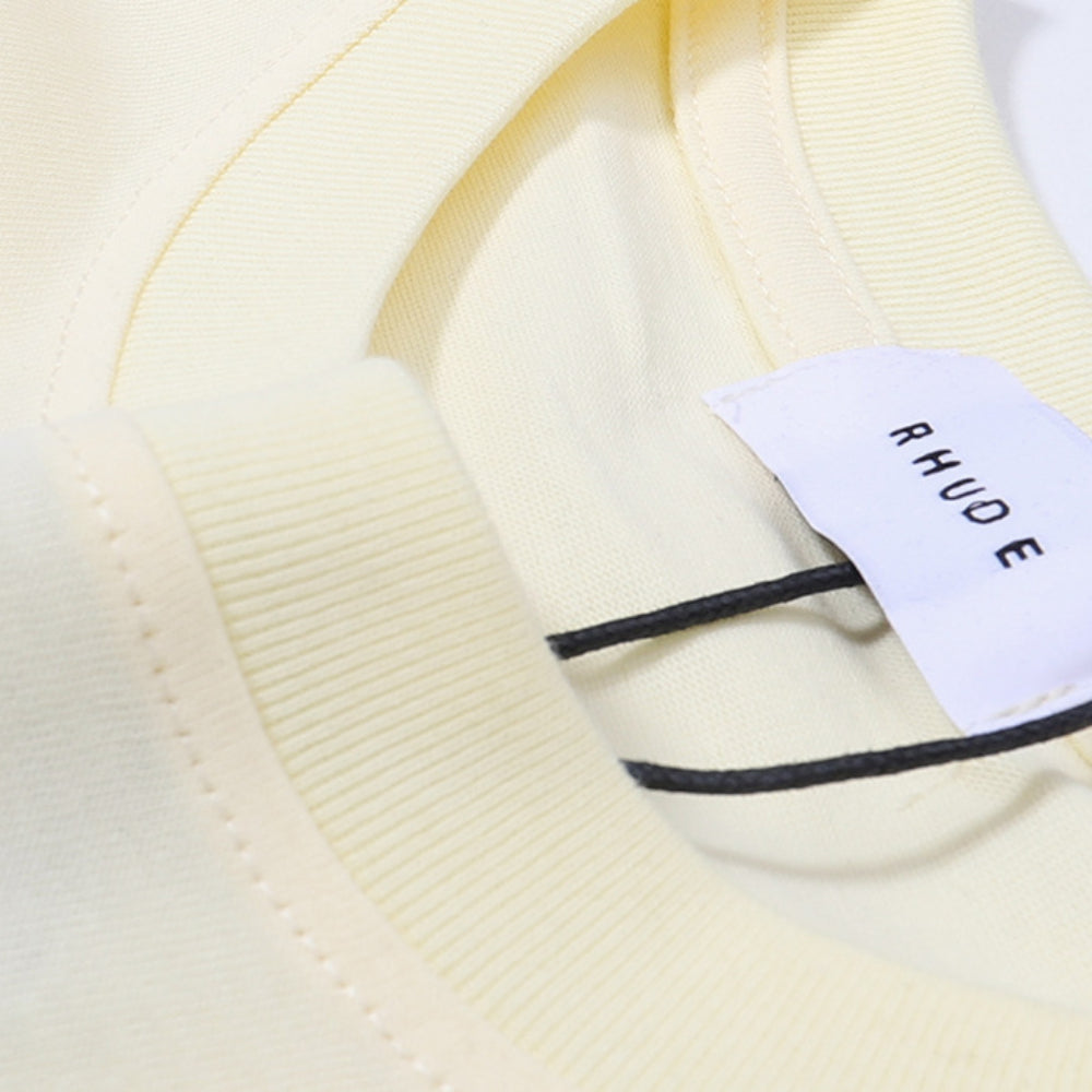 Rhude T Shirt Micro Label Yacht Print Short Sleeve T-Shirt