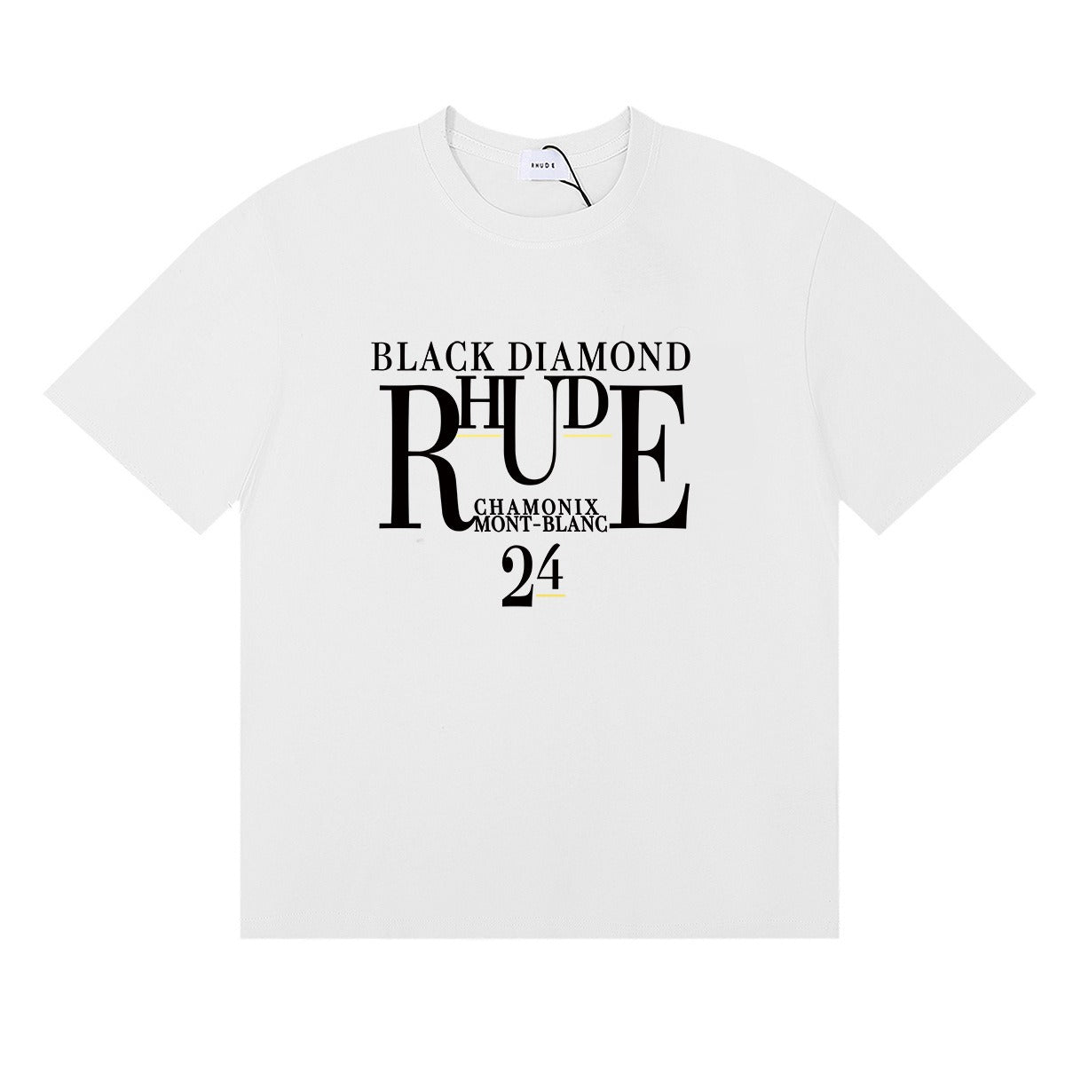 Rhude T Shirt Micro Label Letter Skull Print Short Sleeve T-Shirt