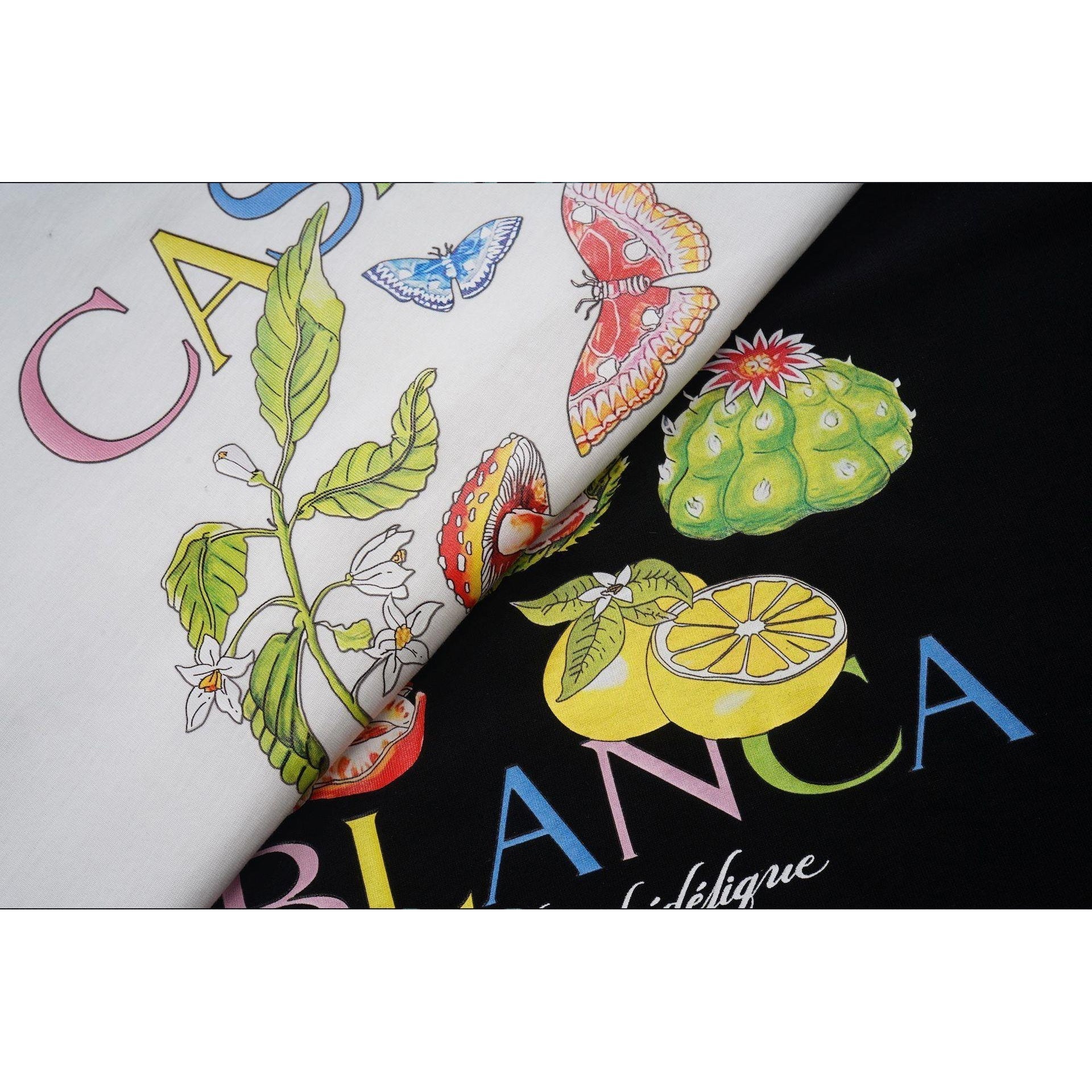 Casablanca T Shirts Fruit Plant Print Loose Tee