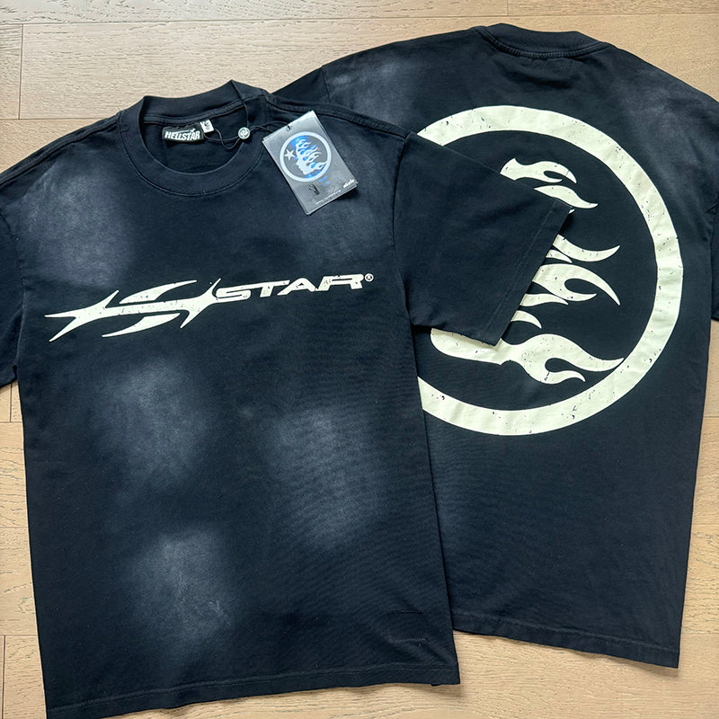 Hellstar T Shirts Washed Aging Process