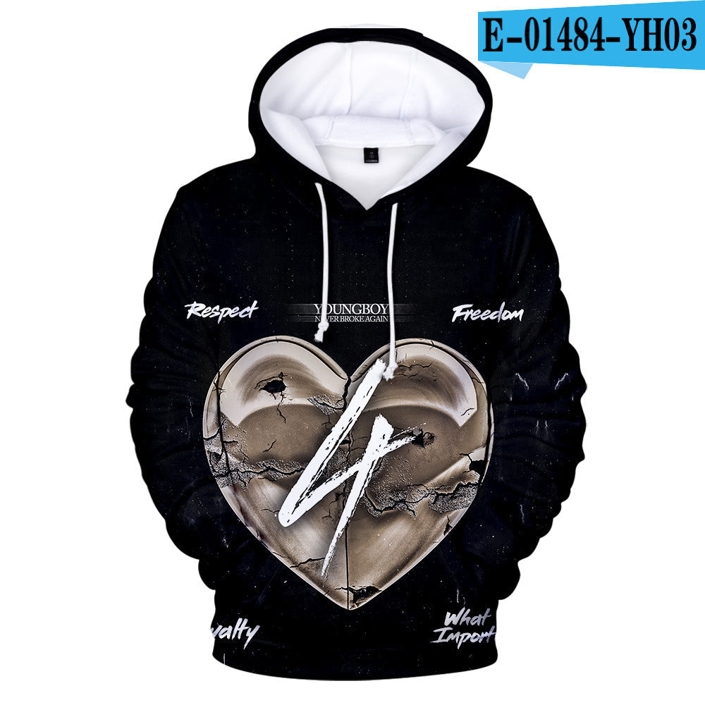 Never Broke Again Hoodie 3d Hooded Men'S Women'S Pullover