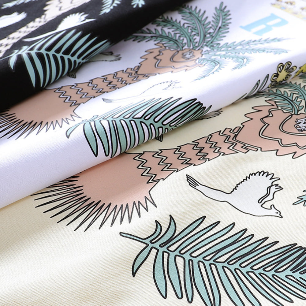 Rhude T Shirt Micro Standard Island Coconut Tree Print Short Sleeve T-Shirt