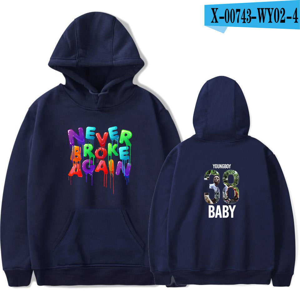 Never Broke Again Hoodie Rapper Hooded Sweater Casual