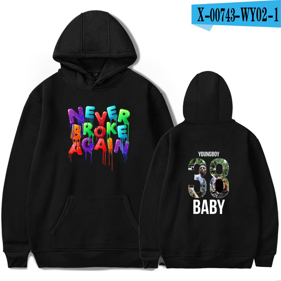 Never Broke Again Hoodie Rapper Hooded Sweater Casual