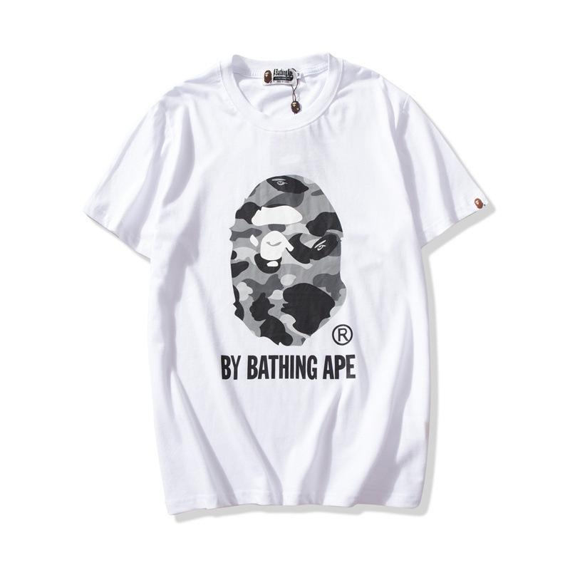 Bathing Ape T Shirt Colorful Avatar Print Male and Female Couples Wear Youth Casual Top