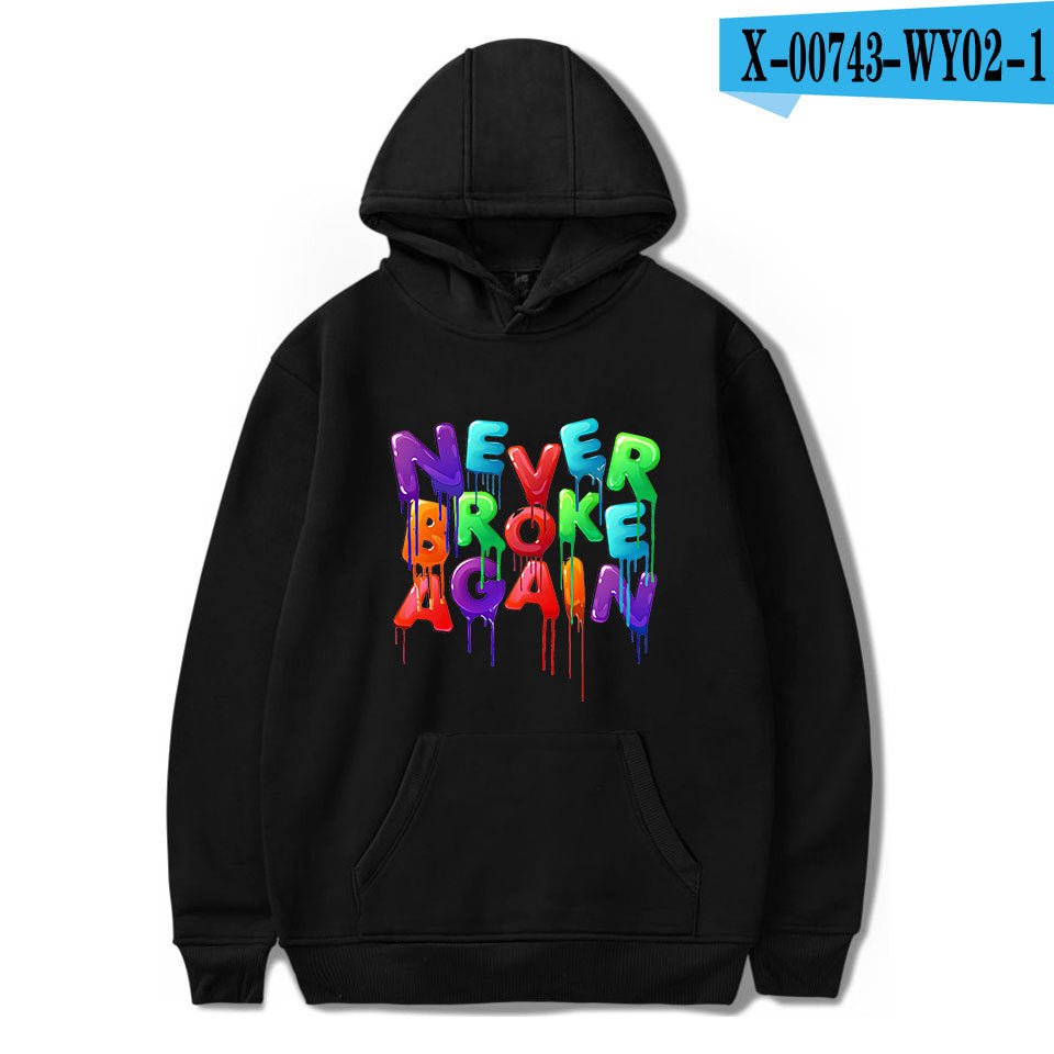 Never Broke Again Hoodie Rapper Hooded Sweater Casual