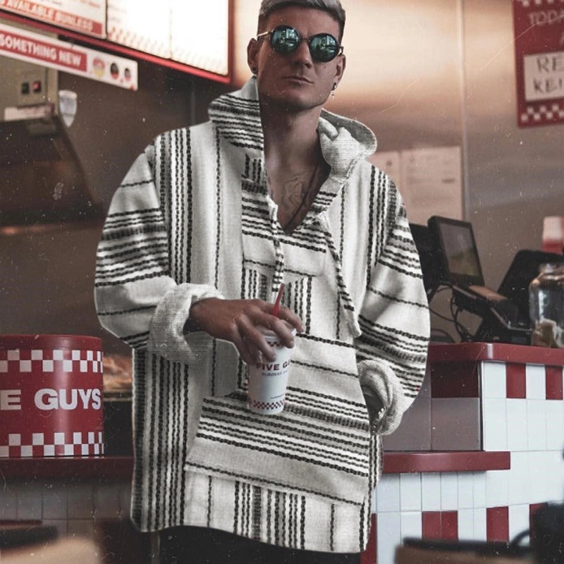 Baja Hoodie Loose Line Pattern