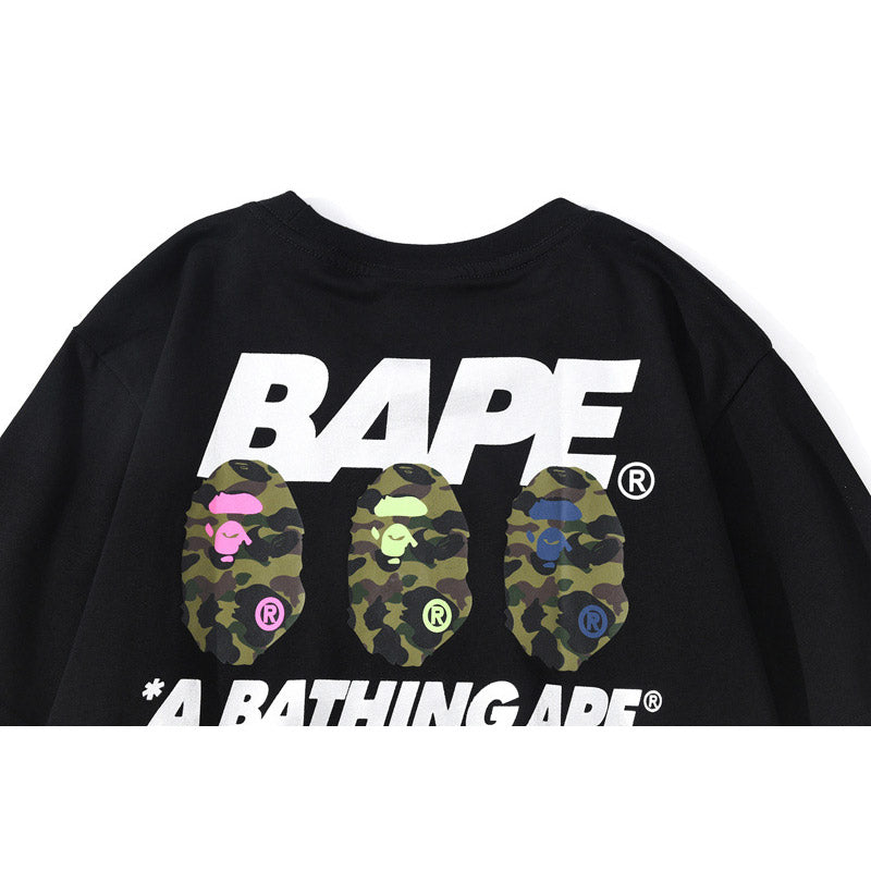 Bathing Ape T Shirt Summer Summer Camping Short Sleeve T-shirt