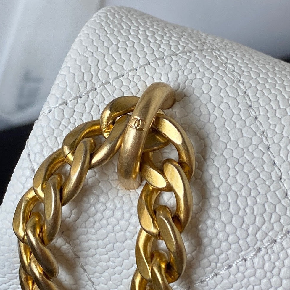 ＣＨＮＥＬ SHOULDER BAG BLACK/WHITE