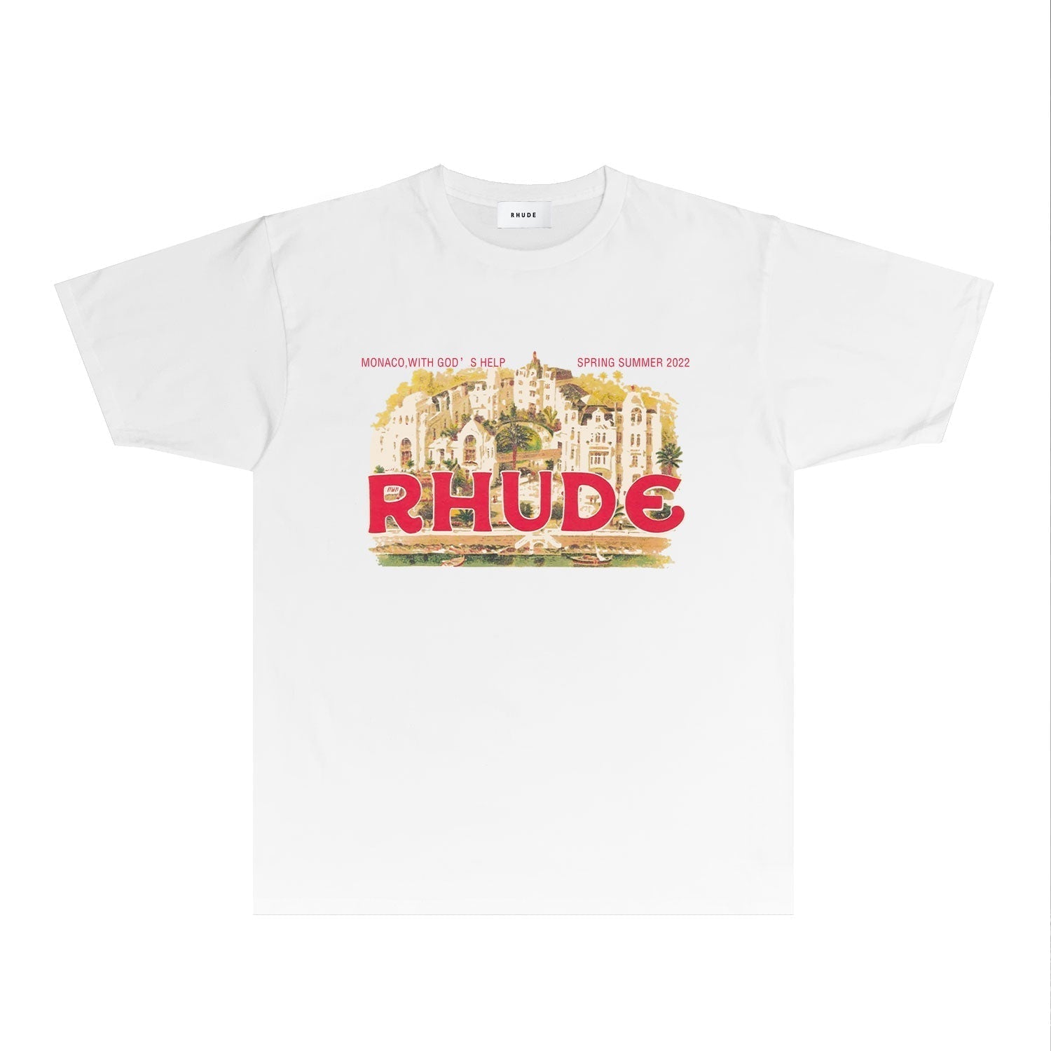 Rhude T Shirts Printed Trendy Pure Cotton