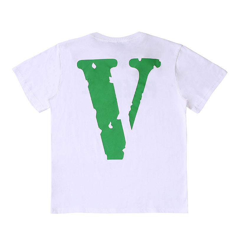 Vlone T Shirt Men'S And Women'S Casual Short-Sleeved T-Shirt