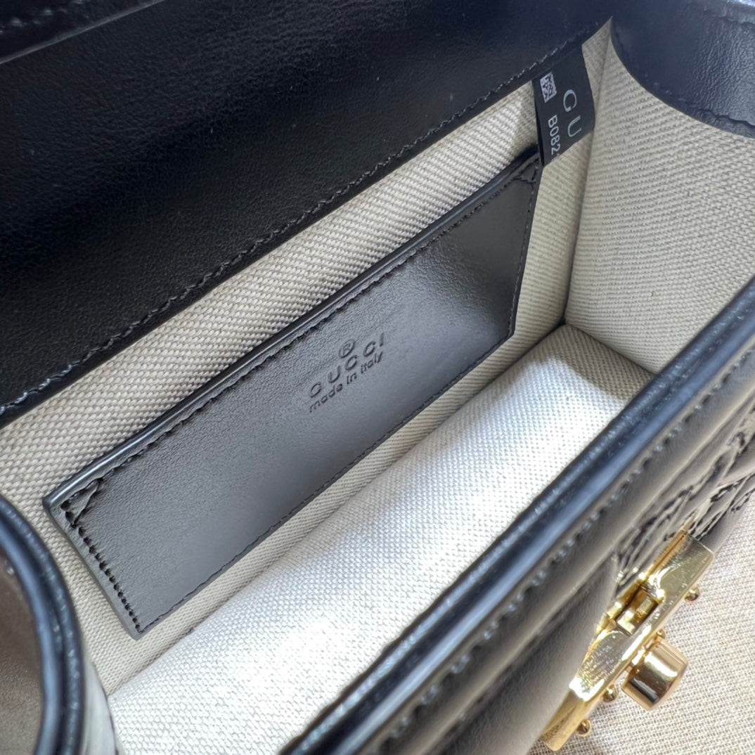 ＧＣＣＩGG MARMONT TOP HANDLE BAG BLACK