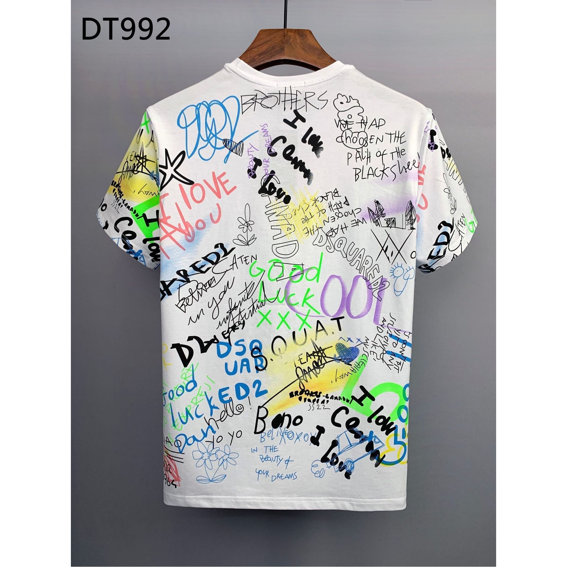 Dsq2 T Shirt Casual Sports Printed Short Sleeve Summer Men