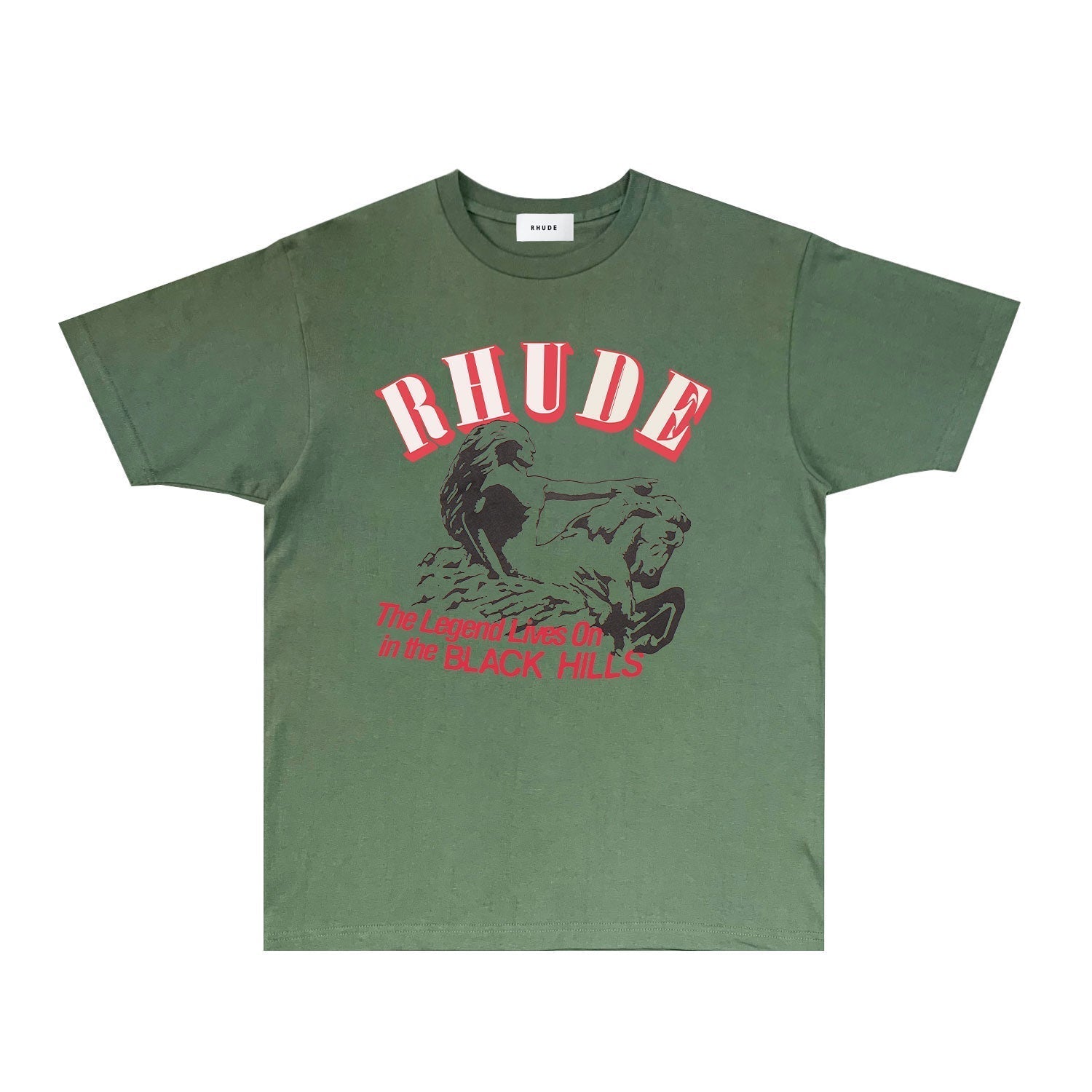 Rhude T Shirts Printed Trendy Pure Cotton