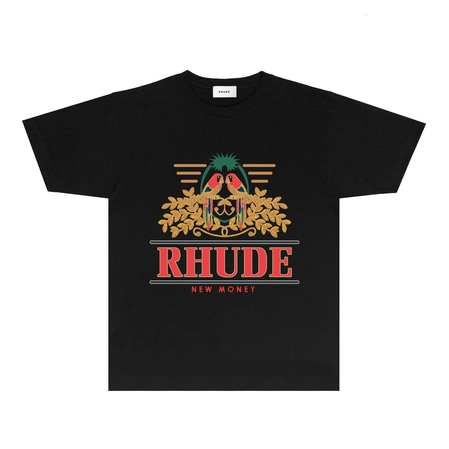 Rhude T Shirts Printed Trendy Pure Cotton