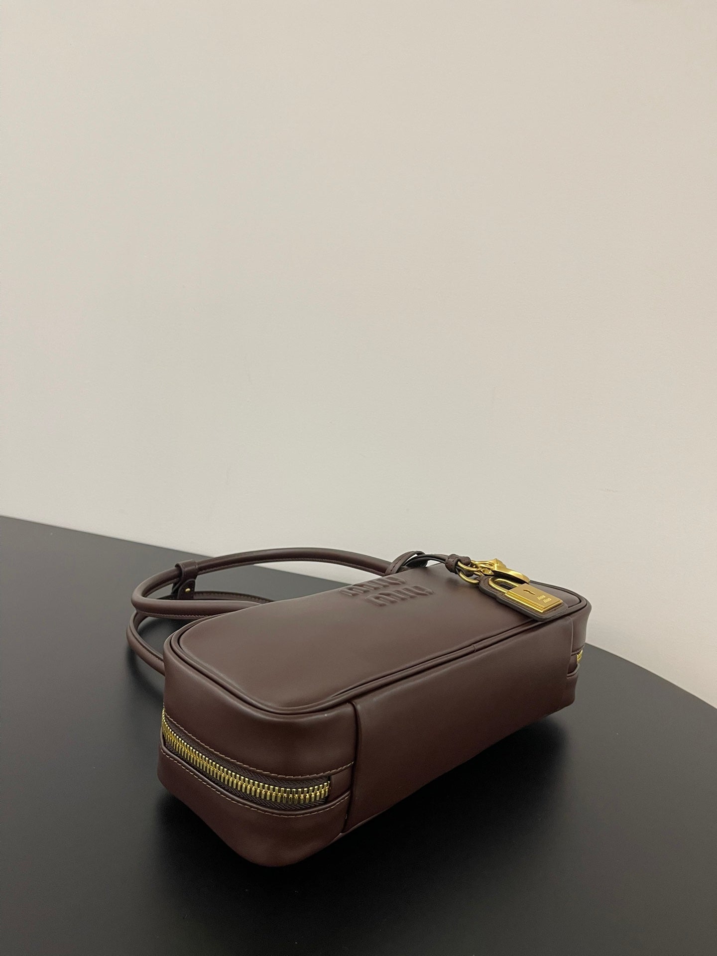 ＭＩ ＭＵ BEAU LEATHER BAG BRIARWOOD SMALL