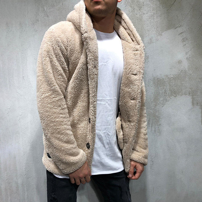 Baja Hoodie Hooded Solid Color Coat Fleece Shirt