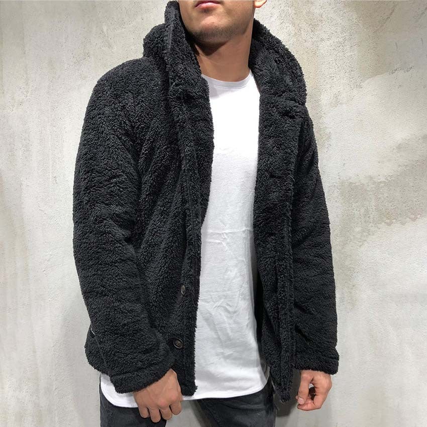 Baja Hoodie Hooded Solid Color Coat Fleece Shirt