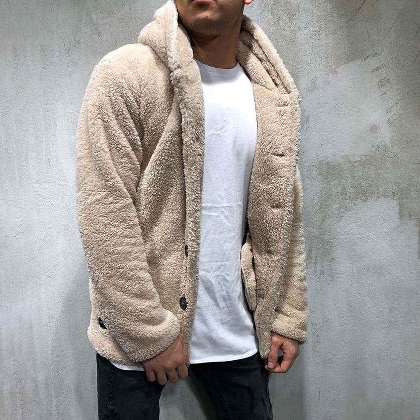 Baja Hoodie Hooded Solid Color Coat Fleece Shirt