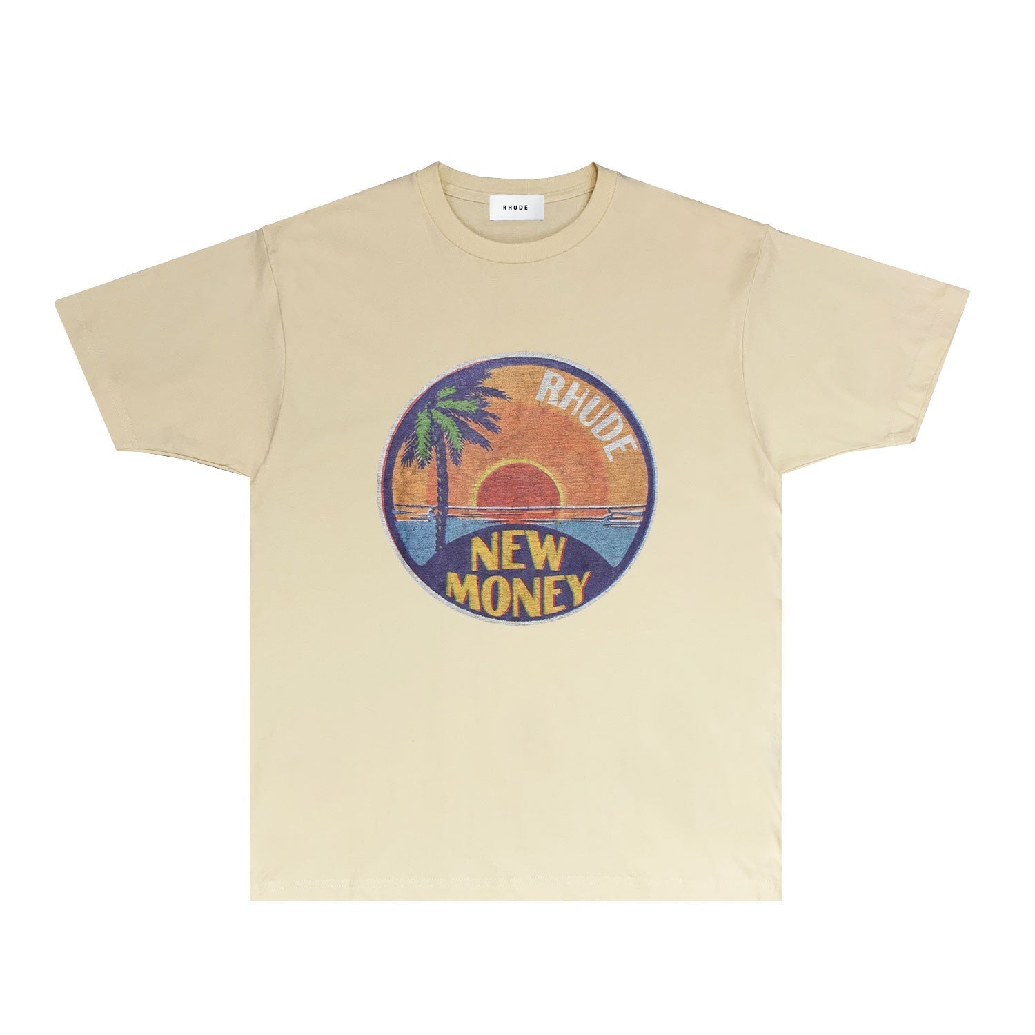 Rhude T Shirts Printed Trendy Pure Cotton
