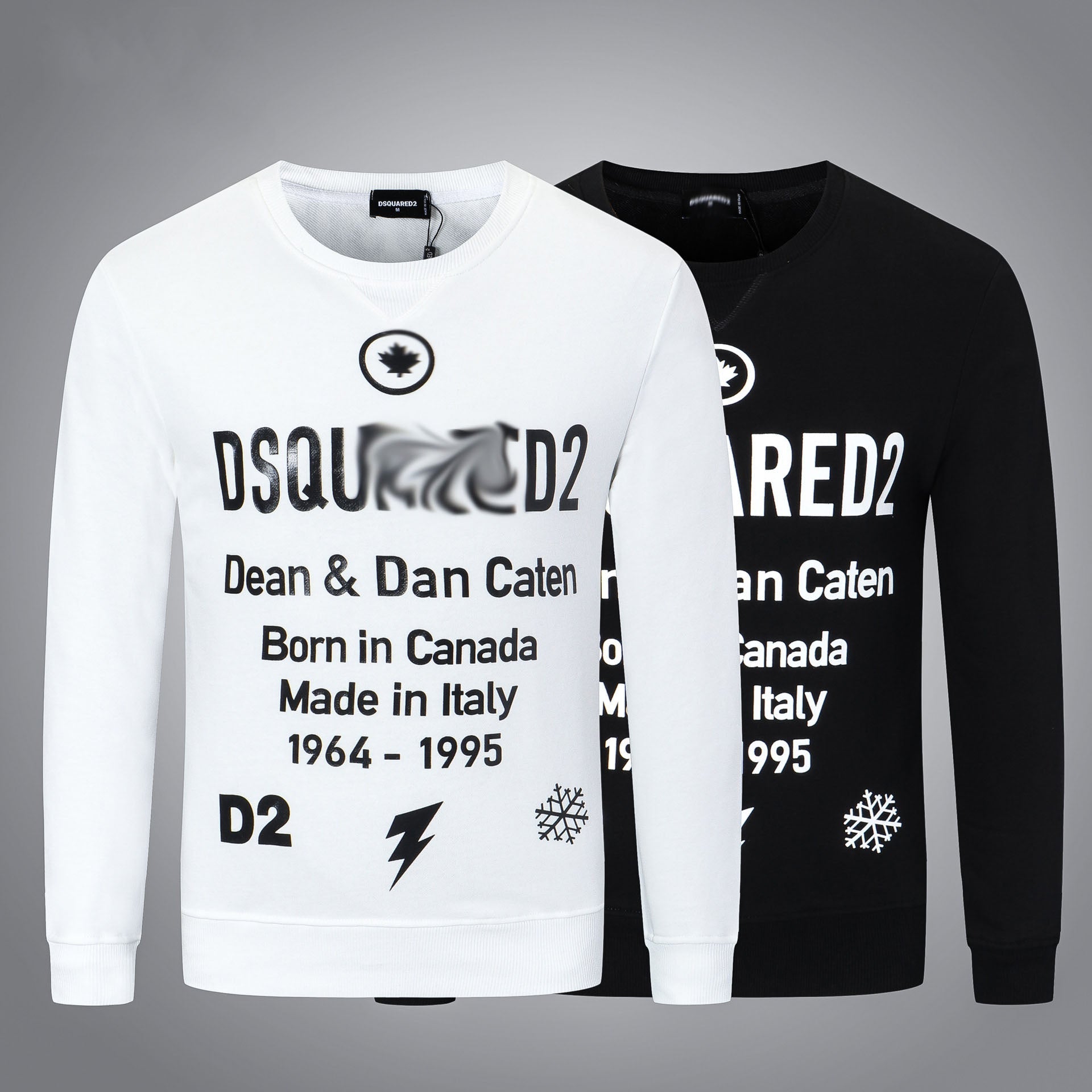 Dsq2 Hoodie DSQ Lian D2 Letter Print Sweatshirt Trendy Men's Autumn and Winter